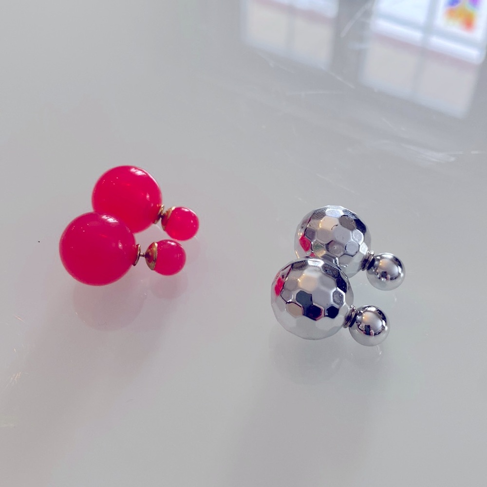 2 pairs of brand new bubblegum earrings
